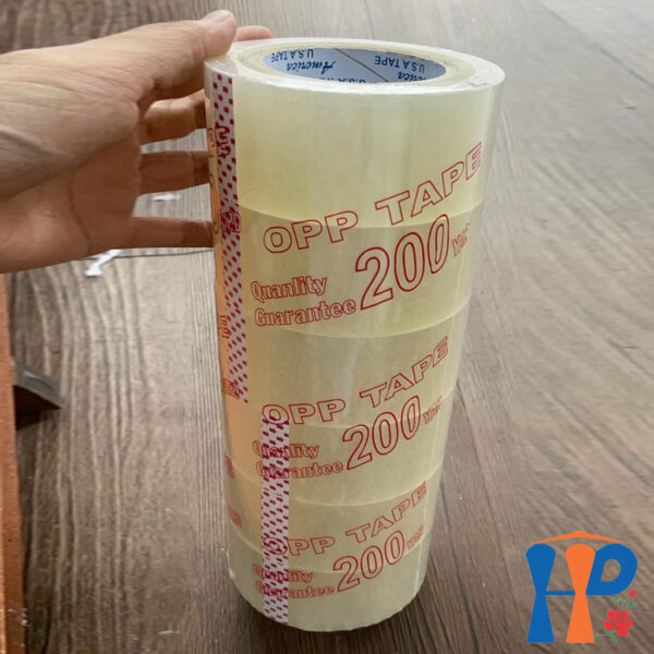 Băng keo cuộn dán thùng, băng dính chữ