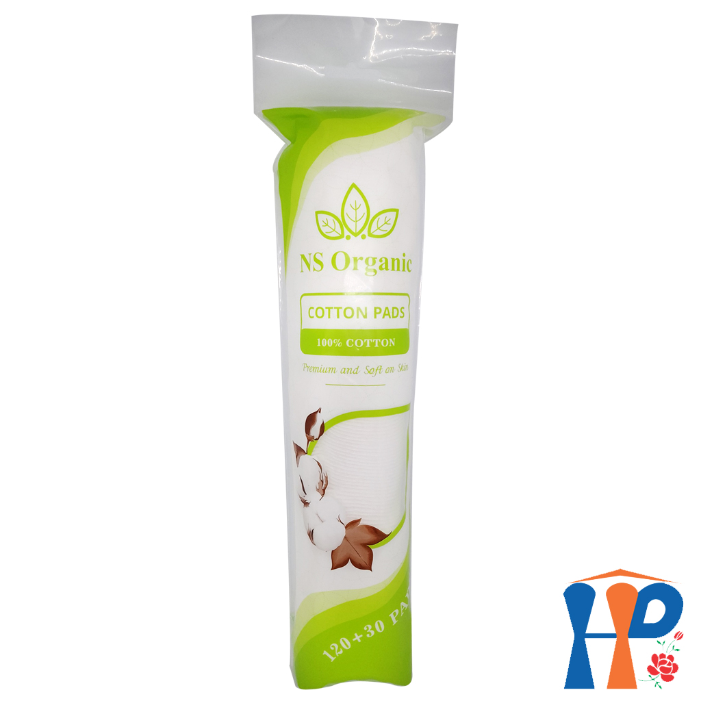 Bông tẩy trang NS Organic Premium and Soft on Skin Cotton Pads (Hà Lan)