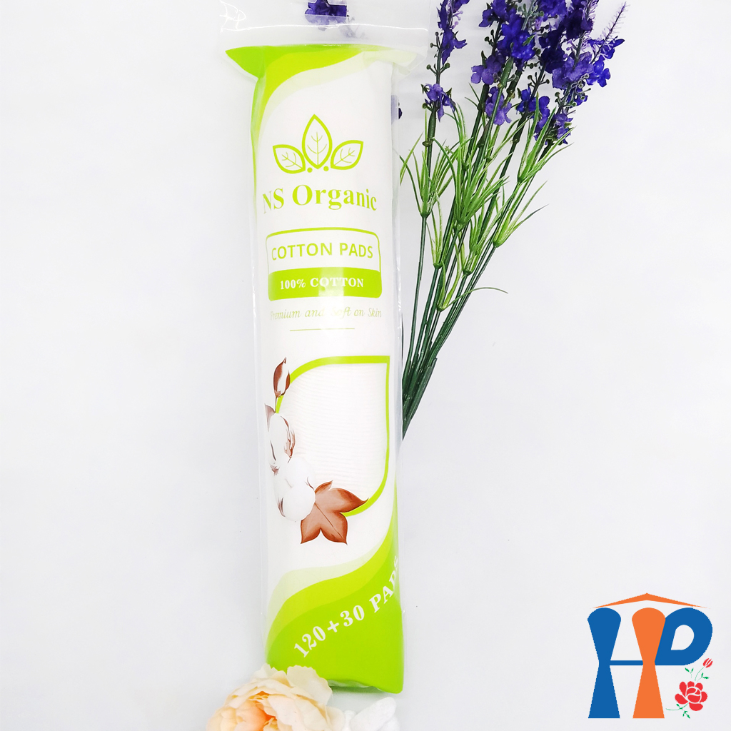 Bông tẩy trang NS Organic Premium and Soft on Skin Cotton Pads (Hà Lan)