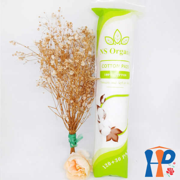 Bông tẩy trang NS Organic Premium and Soft on Skin Cotton Pads (Hà Lan)