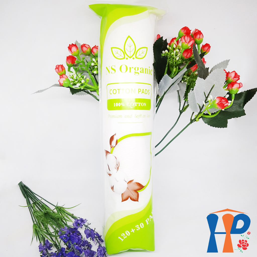 Bông tẩy trang NS Organic Premium and Soft on Skin Cotton Pads (Hà Lan)