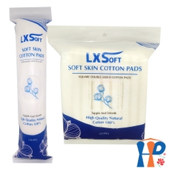 Bông tẩy trang LXSoft Soft Skin Cotton Pads (150M tròn, 222M vuông)