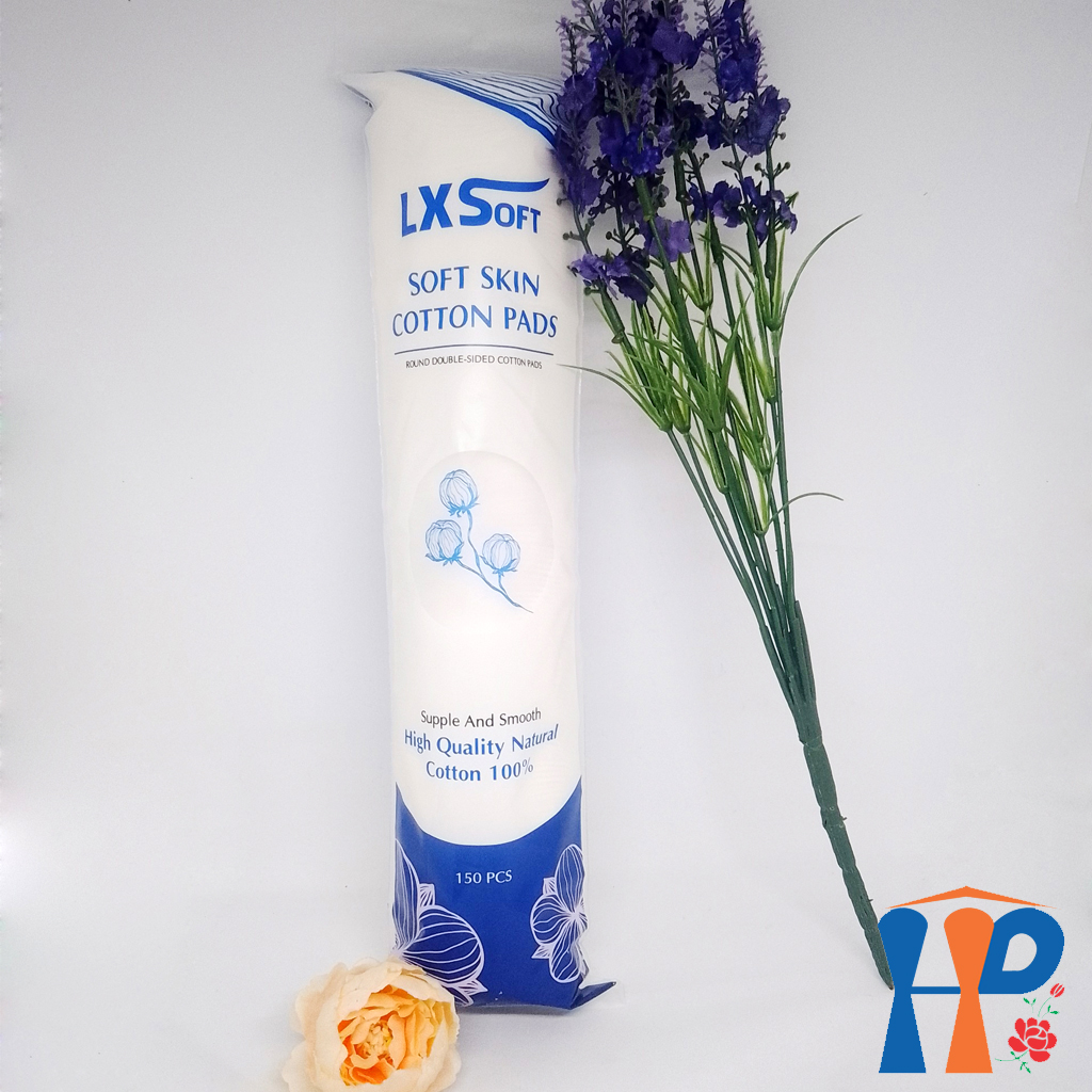 Bông tẩy trang LXSoft Soft Skin Cotton Pads (150M tròn, 222M vuông)