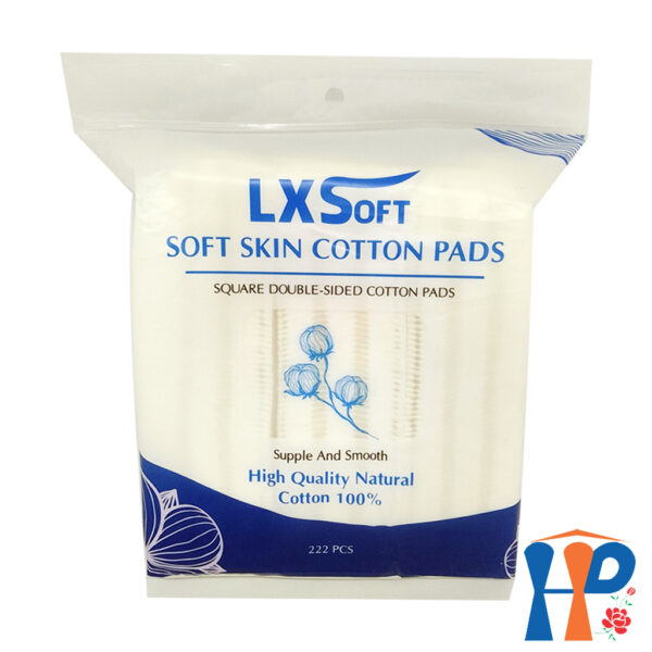 Bông tẩy trang LXSoft Soft Skin Cotton Pads (150M tròn, 222M vuông)