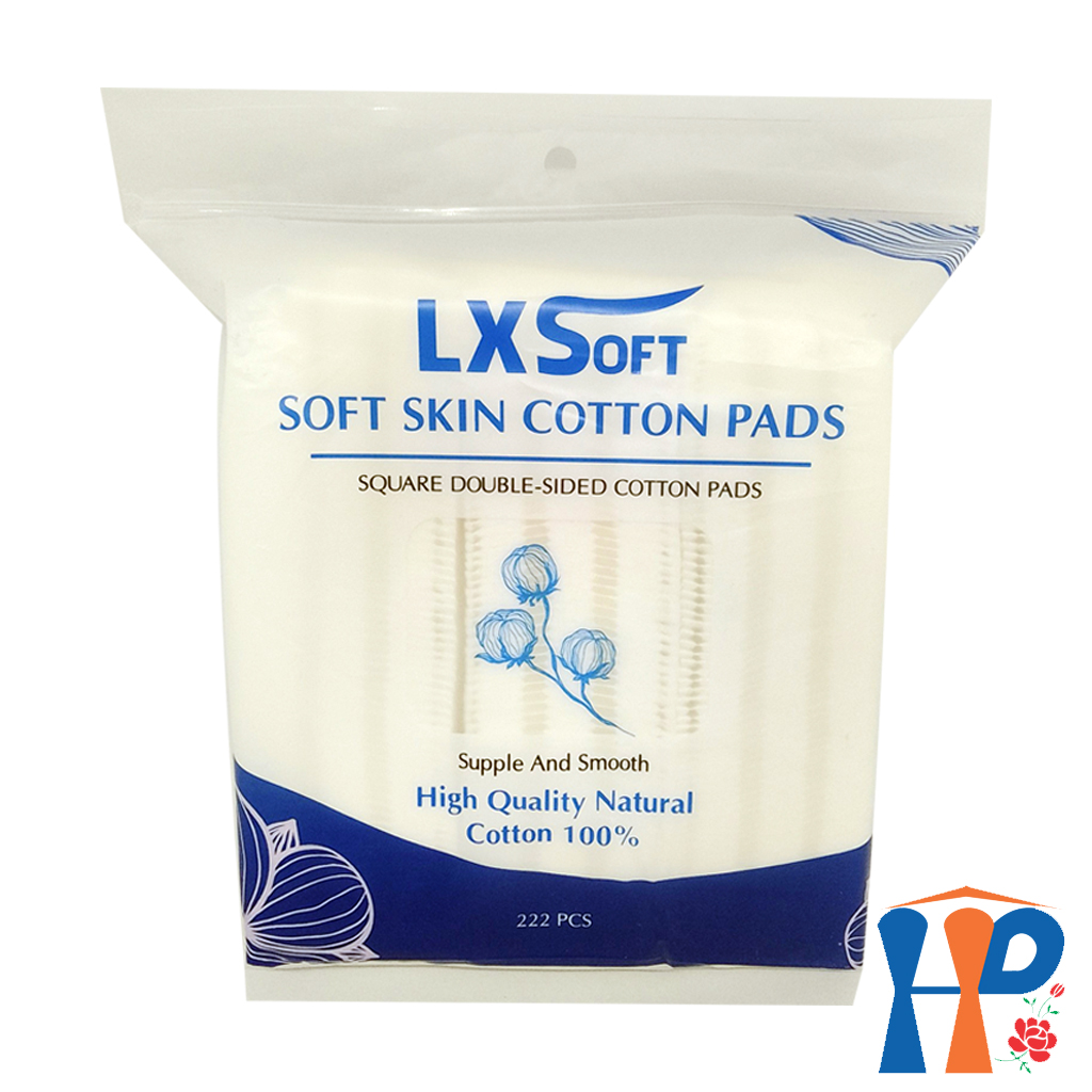 Bông tẩy trang LXSoft Soft Skin Cotton Pads (150M tròn, 222M vuông)