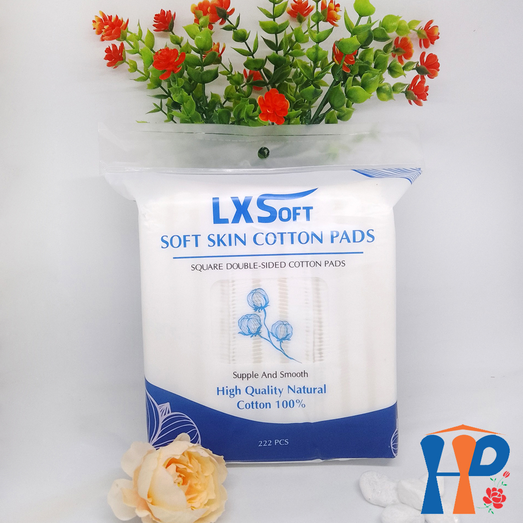 Bông tẩy trang LXSoft Soft Skin Cotton Pads (150M tròn, 222M vuông)
