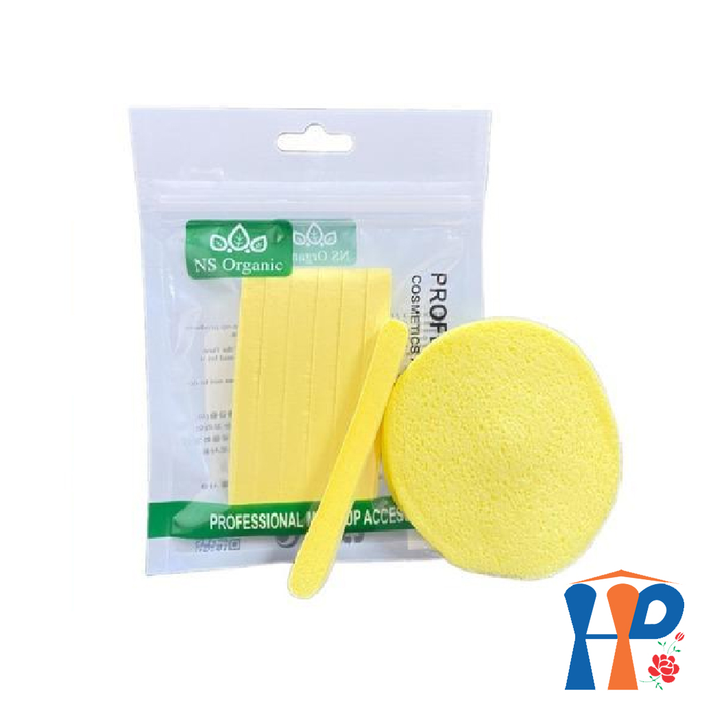 Bọt biển nén NS Organic Compressed Sponge (6 pcs / túi)