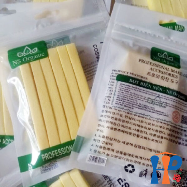 Bọt biển nén NS Organic Compressed Sponge (6 pcs / túi)