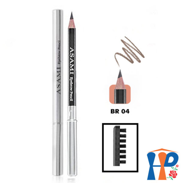 Chì mày Asami Eyebrow Pencil (2 tông màu thời trang: nâu, đen)