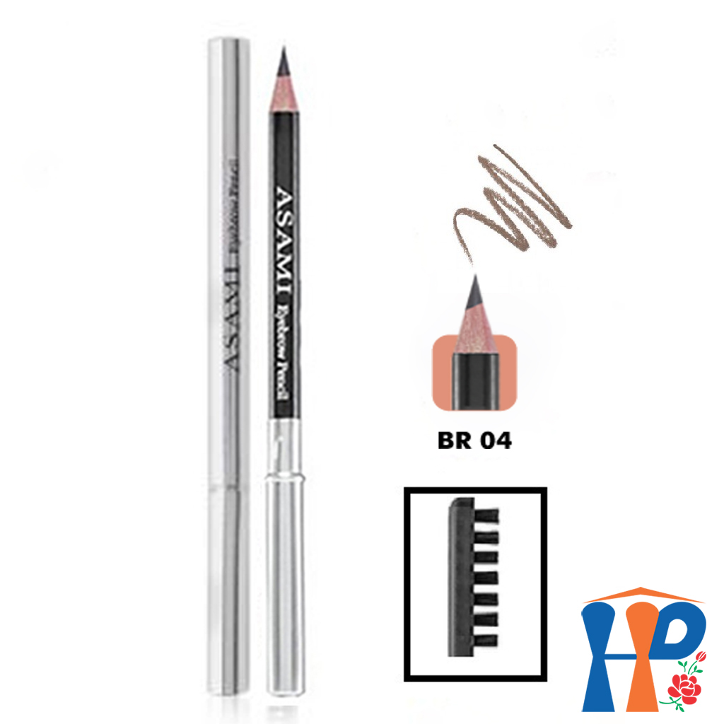 Chì mày Asami Eyebrow Pencil (2 tông màu thời trang: nâu, đen)
