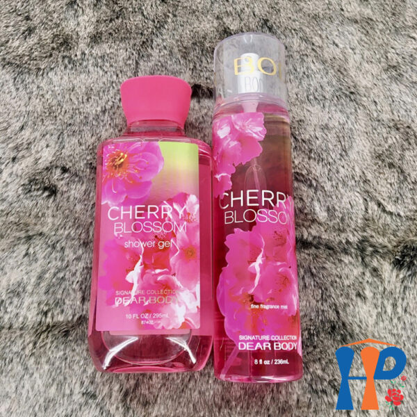 Combo Gel Tắm và Xịt Thơm Toàn Thân Nữ DEAR BODY Fine Fragance Shower Gel and Body Mist (for woman)