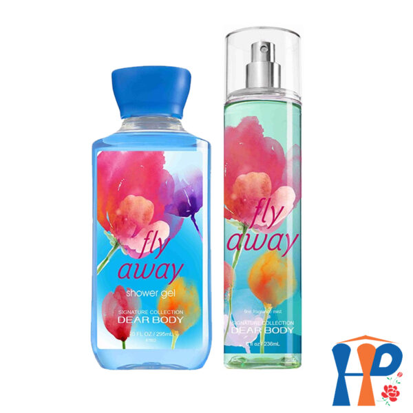 Combo Gel Tắm và Xịt Thơm Toàn Thân Nữ DEAR BODY Fine Fragance Shower Gel and Body Mist (for woman)