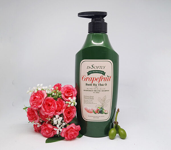 Dầu gội xả thảo dược 2 in 1 sạch gàu hết ngứa DrSoftly Grapefruit Organic & Herbal Conditioning Shampoo 500ml