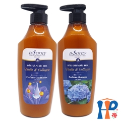 Cặp gội xả nước hoa Biotin & Collagen DrSoftly Perfume Shampoo & Conditioner 500ml