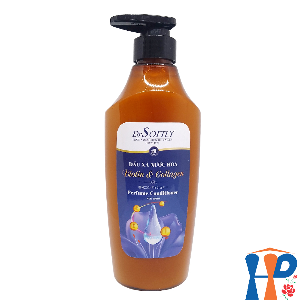 Dầu xả nước hoa Biotin & Collagen DrSoftly Perfume Conditioner 500ml (chăm sóc tóc bóng khỏe)