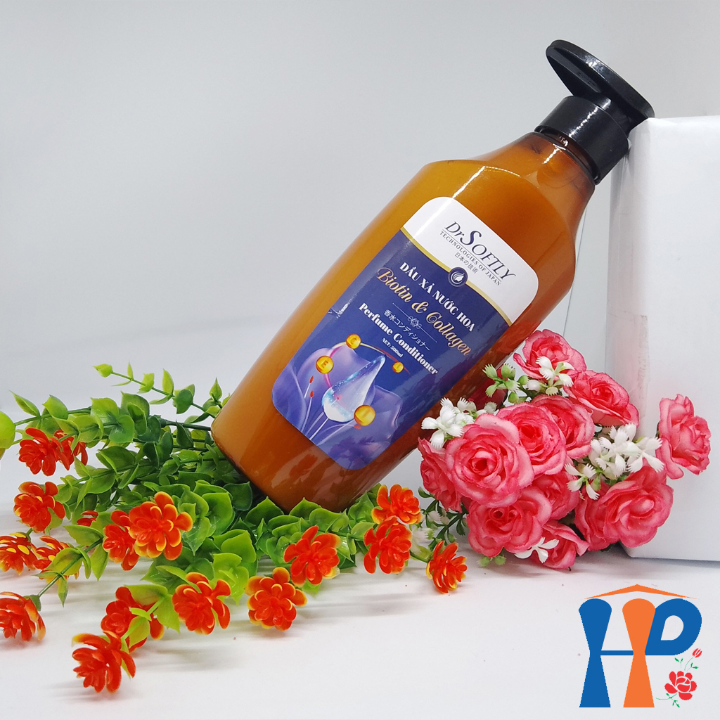 Dầu xả nước hoa Biotin & Collagen DrSoftly Perfume Conditioner 500ml (chăm sóc tóc bóng khỏe)