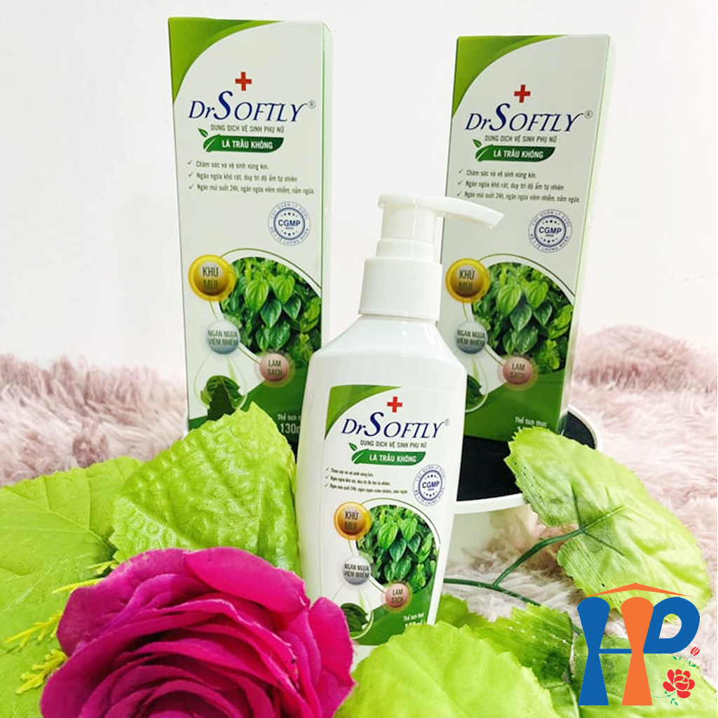 Dung dịch vệ sinh phụ nữ DrSoftly Feminine Hygiene Solution (nha đam, trầu không)