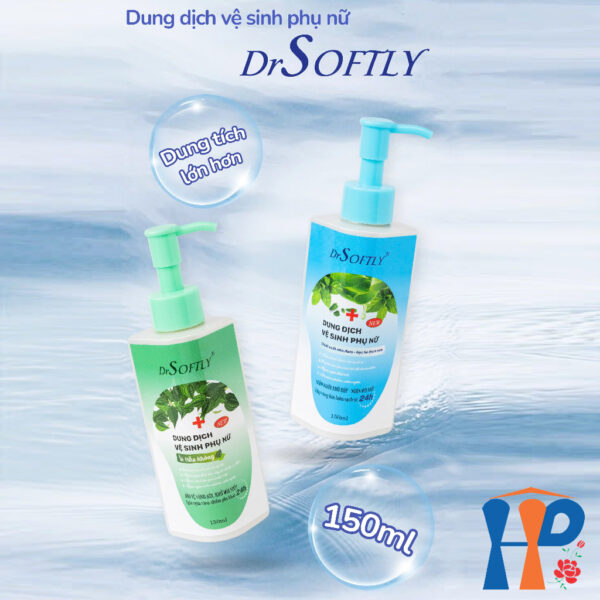 Dung dịch vệ sinh phụ nữ DrSoftly Feminine Hygiene Solution (nha đam, trầu không)