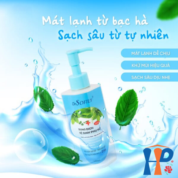 Dung dịch vệ sinh phụ nữ DrSoftly Feminine Hygiene Solution (nha đam, trầu không)