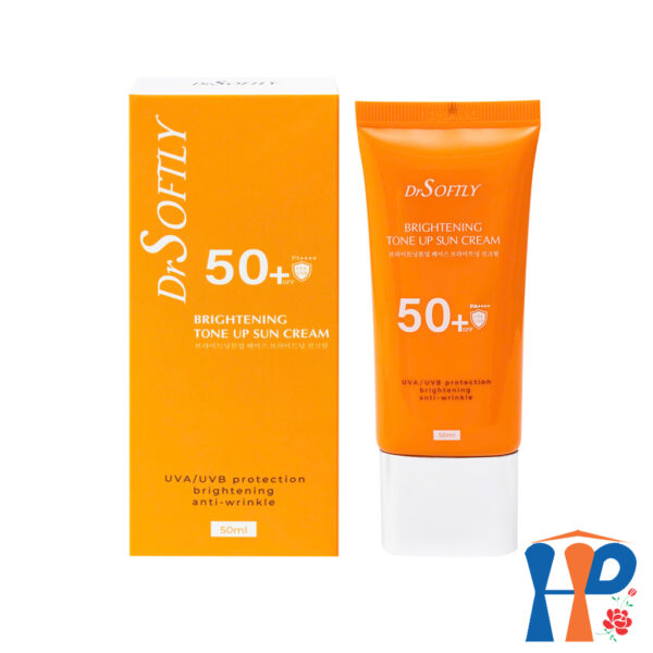 Kem chống nắng nâng tông trắng da Drsoftly Brightening Tone Up Sun Cream SPF50+ PA++++ 50ml
