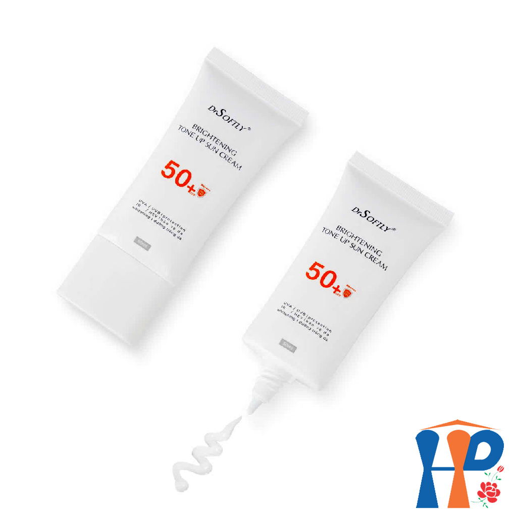 Kem chống nắng nâng tông trắng da Drsoftly Brightening Tone Up Sun Cream SPF50+ PA++++ 50ml