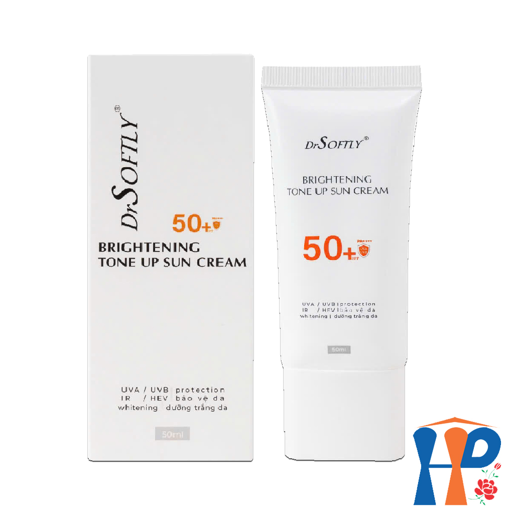 Kem chống nắng nâng tông trắng da Drsoftly Brightening Tone Up Sun Cream SPF50+ PA++++ 50ml