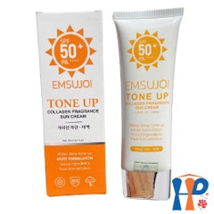 Kem chống nắng nâng tông da EMSUJOI Tone Up Collagen Fragrance Sun Cream SFP50+ PA++++ 80ml