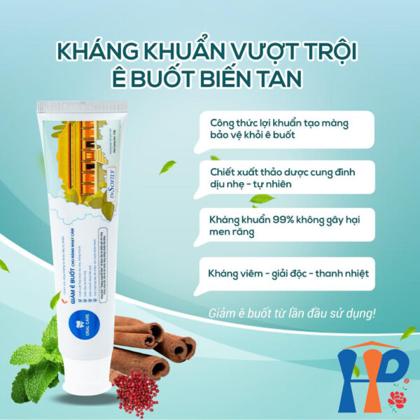 Kem đánh răng dược liệu Drsoftly Herbal Sensitive Toothpaste (Tâm sen 120g & Giảm ê buốt 100g)