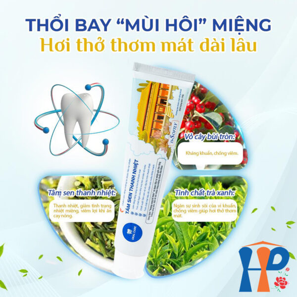 Kem đánh răng dược liệu Drsoftly Herbal Sensitive Toothpaste (Tâm sen 120g & Giảm ê buốt 100g)