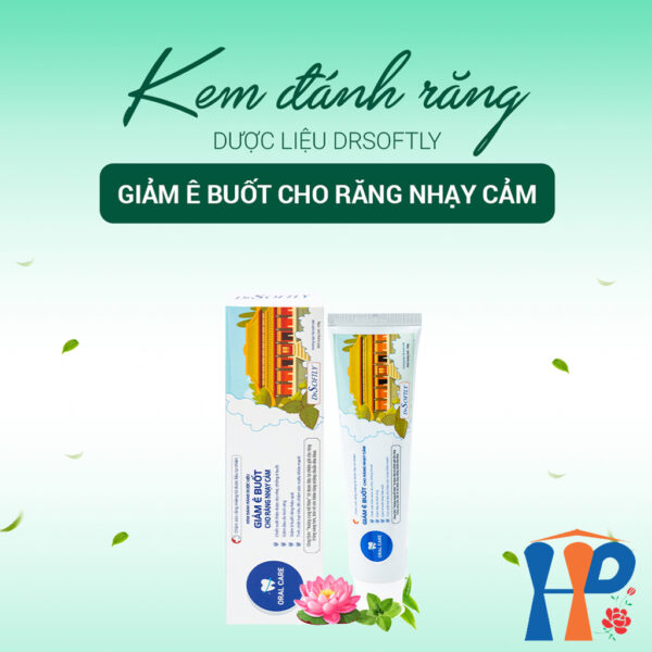 Kem đánh răng dược liệu Drsoftly Herbal Sensitive Toothpaste (Tâm sen 120g & Giảm ê buốt 100g)