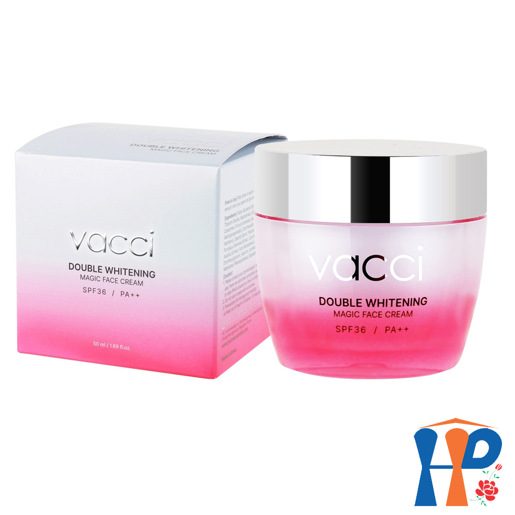 Kem Dưỡng Trắng và Nâng Tông Da VACCI Double Whitening Magic Face Cream SPF36 PA++ 50ml