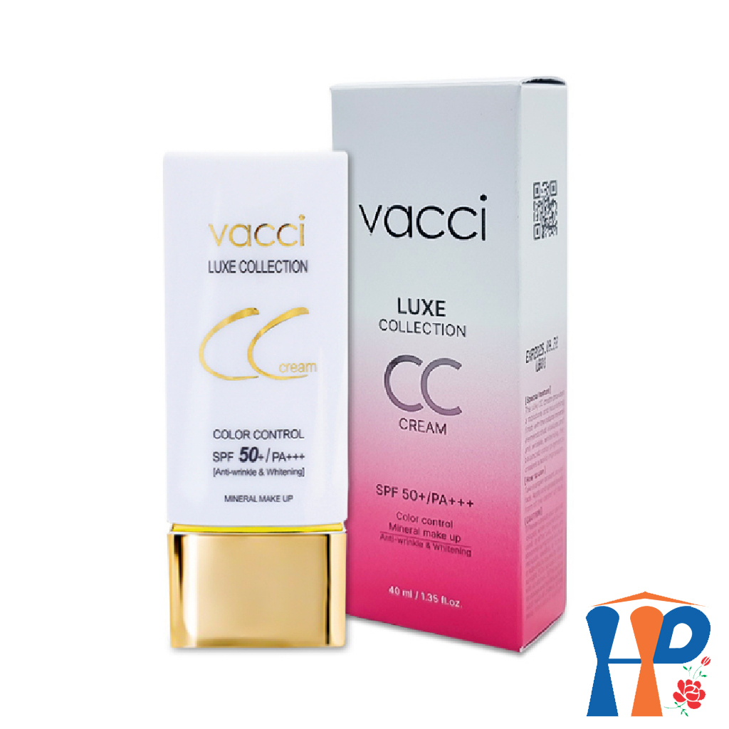 Kem nền hiệu chỉnh tông da Vacci CC Cream Luxe Collection Colour Control SPF50+ PA+++ 40ml