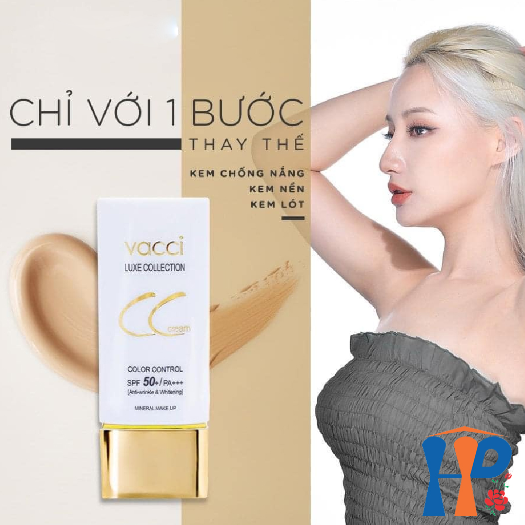 Kem nền hiệu chỉnh tông da Vacci CC Cream Luxe Collection Colour Control SPF50+ PA+++ 40ml
