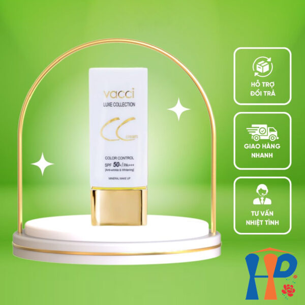 Kem nền hiệu chỉnh tông da Vacci CC Cream Luxe Collection Colour Control SPF50+ PA+++ 40ml