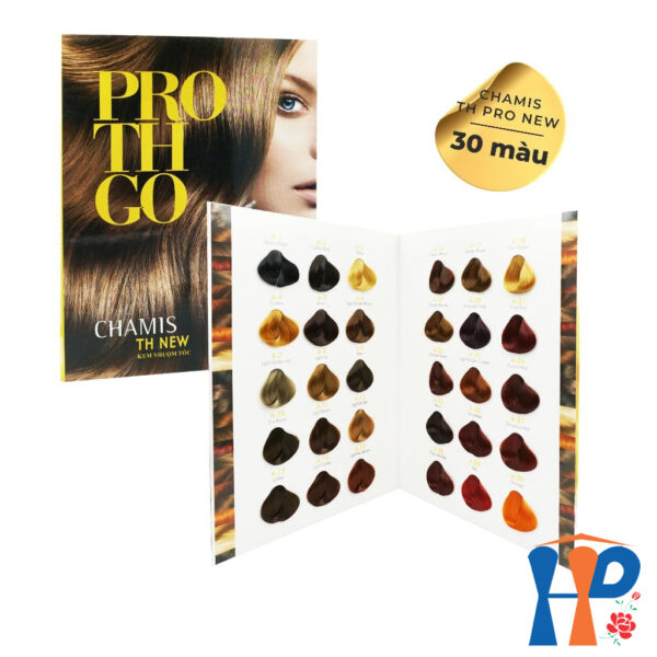Kem nhuộm tóc phủ bạc 5D Chamis TH New Pro Collagen Hair Colour 60ml (30 màu thời trang)