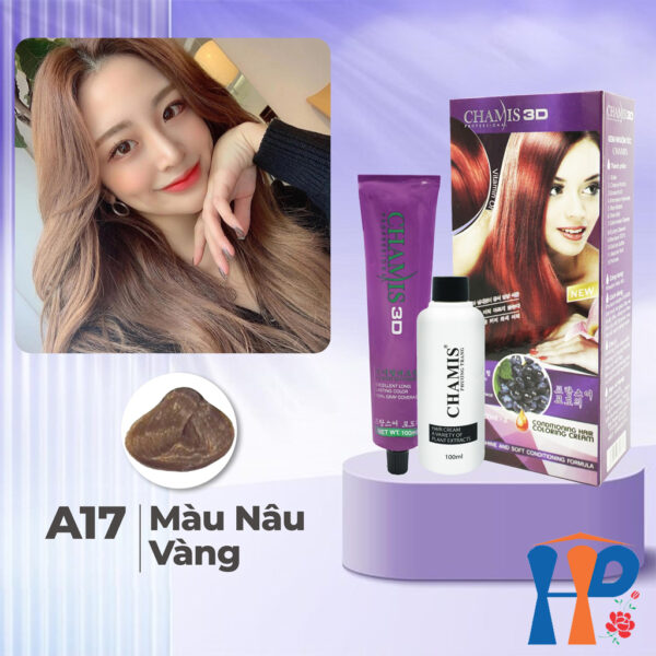 Kem nhuộm tóc phủ bạc Chamis 3D Olive Hair Colour Cream 100ml