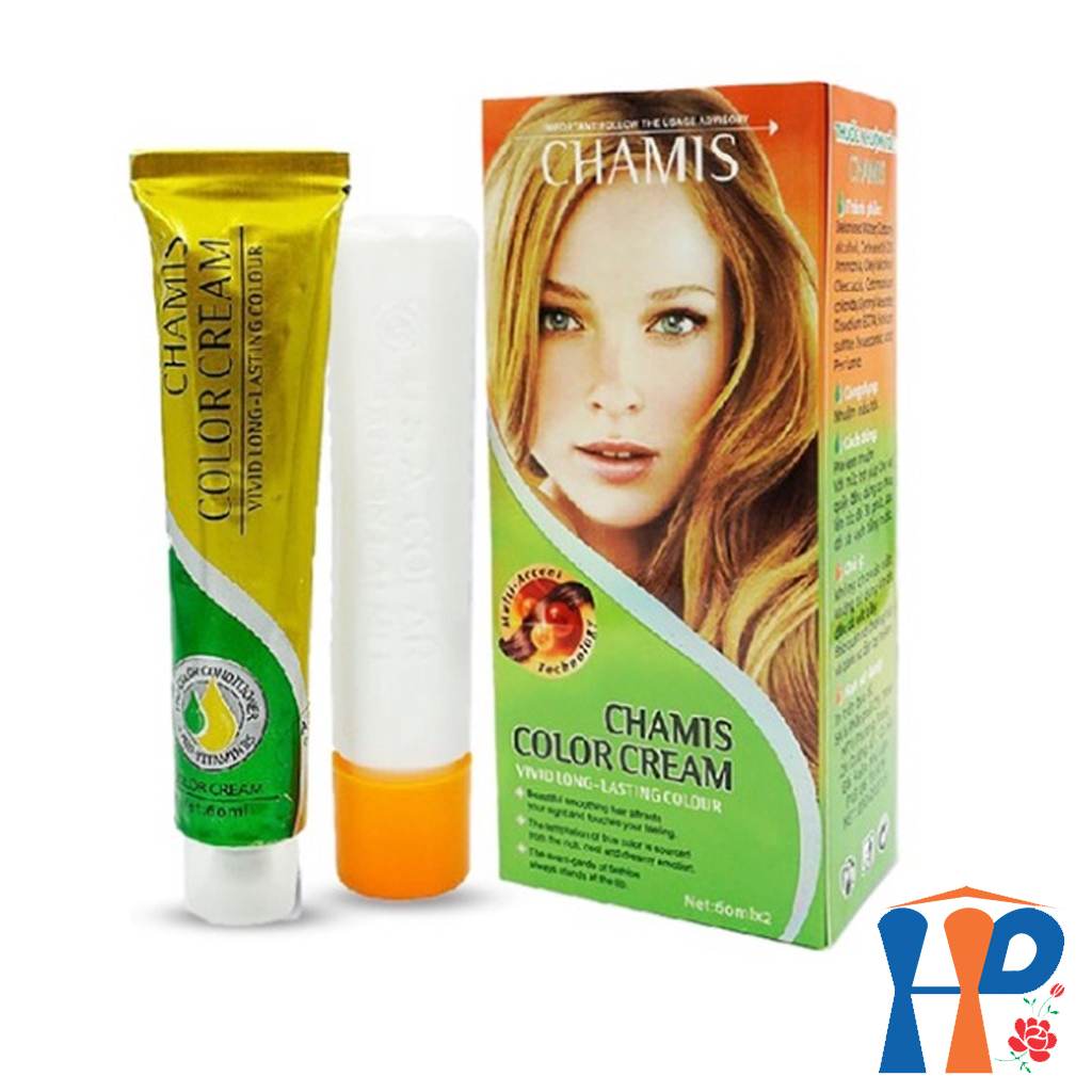 Kem nhuộm dưỡng tóc thảo mộc CHAMIS Colour Cream 60ml