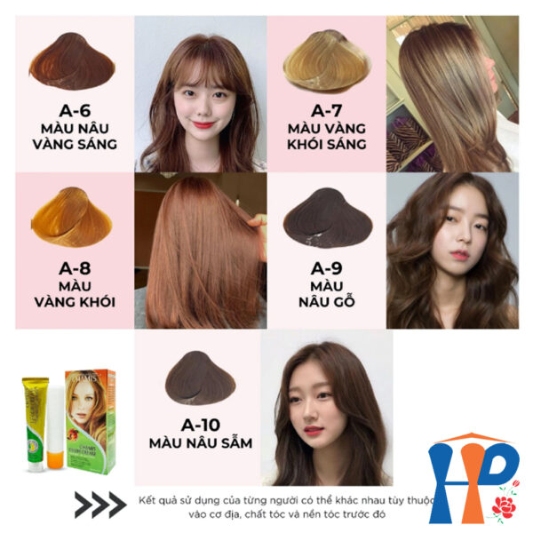 Kem nhuộm dưỡng tóc thảo mộc CHAMIS Colour Cream 60ml