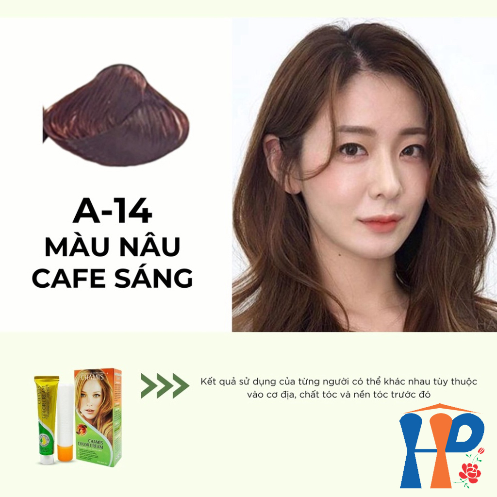 Kem nhuộm dưỡng tóc thảo mộc CHAMIS Colour Cream 60ml