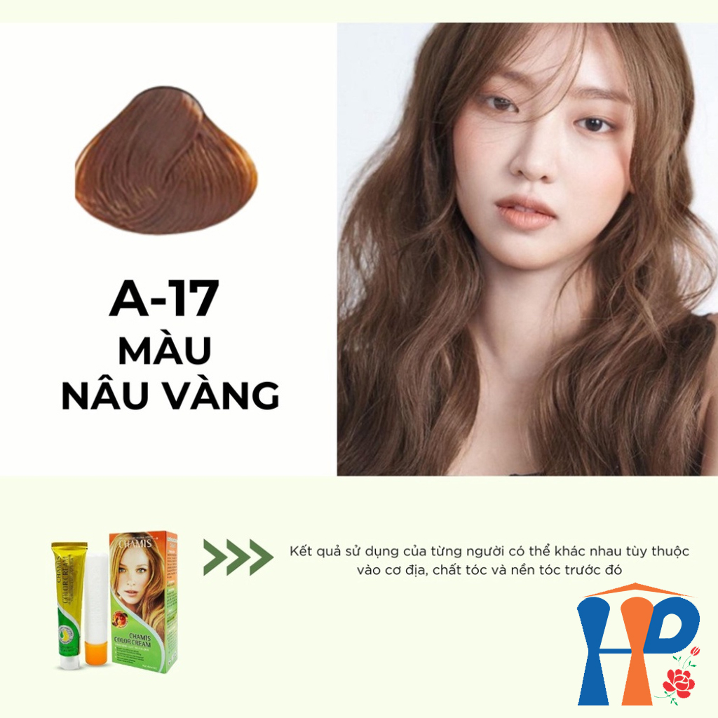 Kem nhuộm dưỡng tóc thảo mộc CHAMIS Colour Cream 60ml