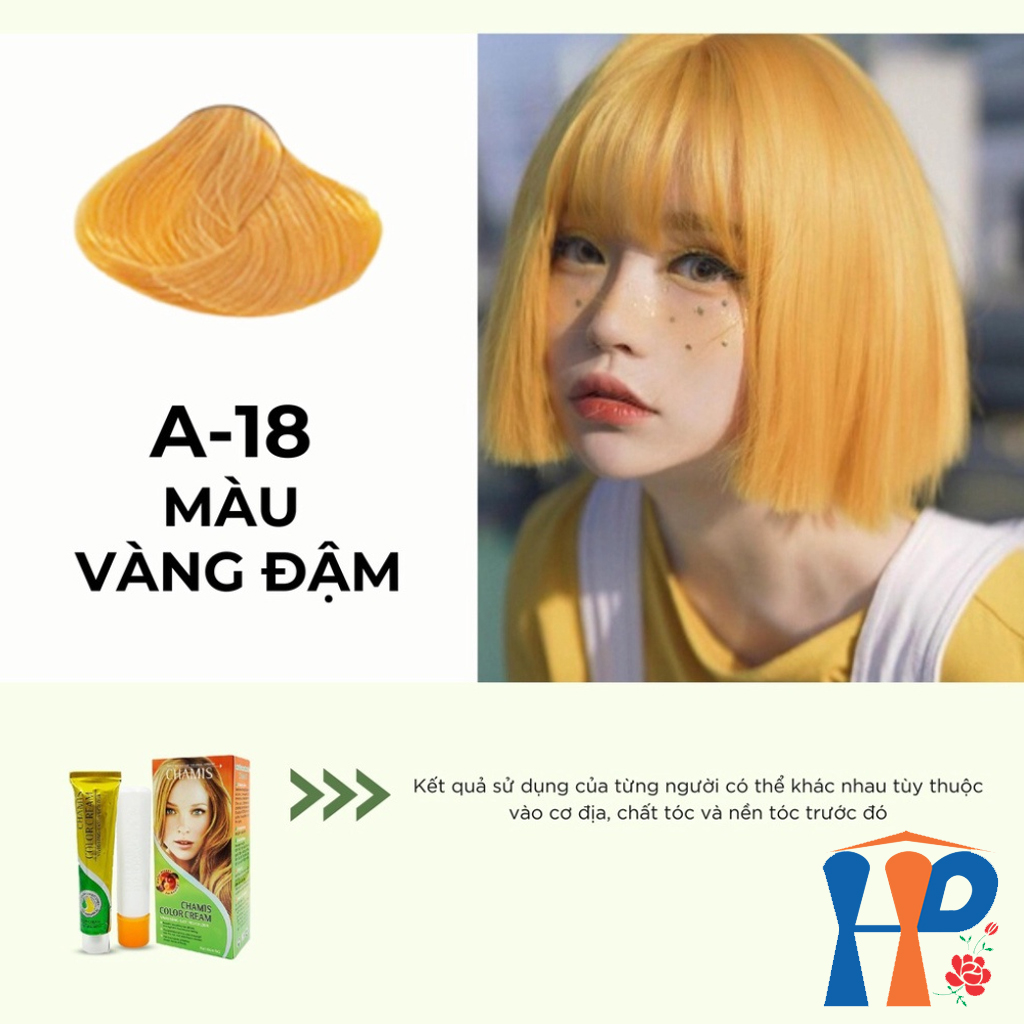 Kem nhuộm dưỡng tóc thảo mộc CHAMIS Colour Cream 60ml