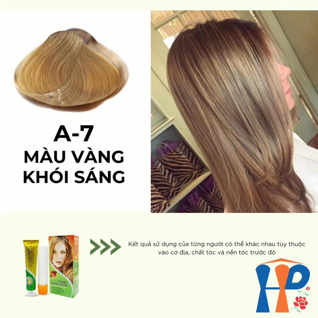 Kem nhuộm dưỡng tóc thảo mộc CHAMIS Colour Cream 60ml