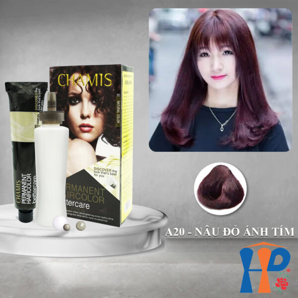 Kem nhuộm tóc thực vật Chamis Permanent Hair Colour 100ml