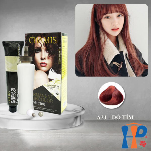 Kem nhuộm tóc thực vật Chamis Permanent Hair Colour 100ml