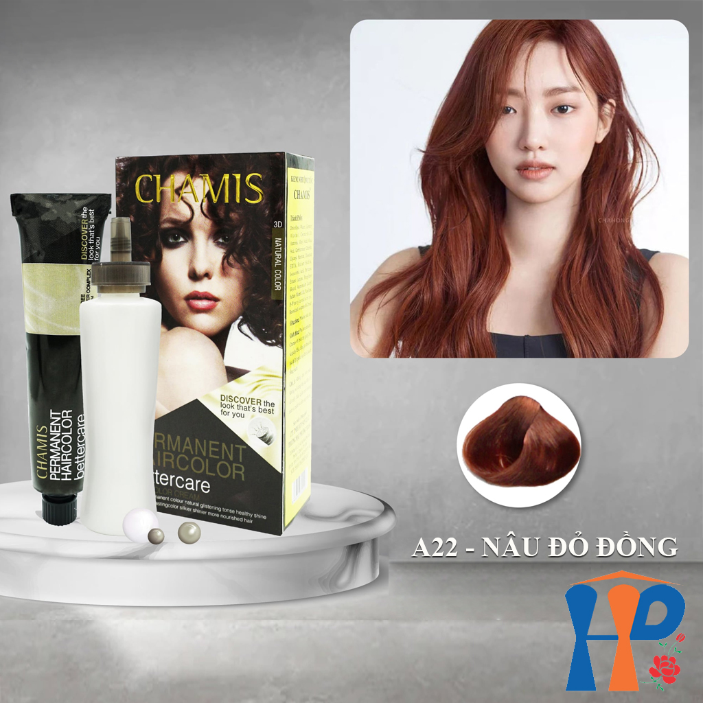 Kem nhuộm tóc thực vật Chamis Permanent Hair Colour 100ml