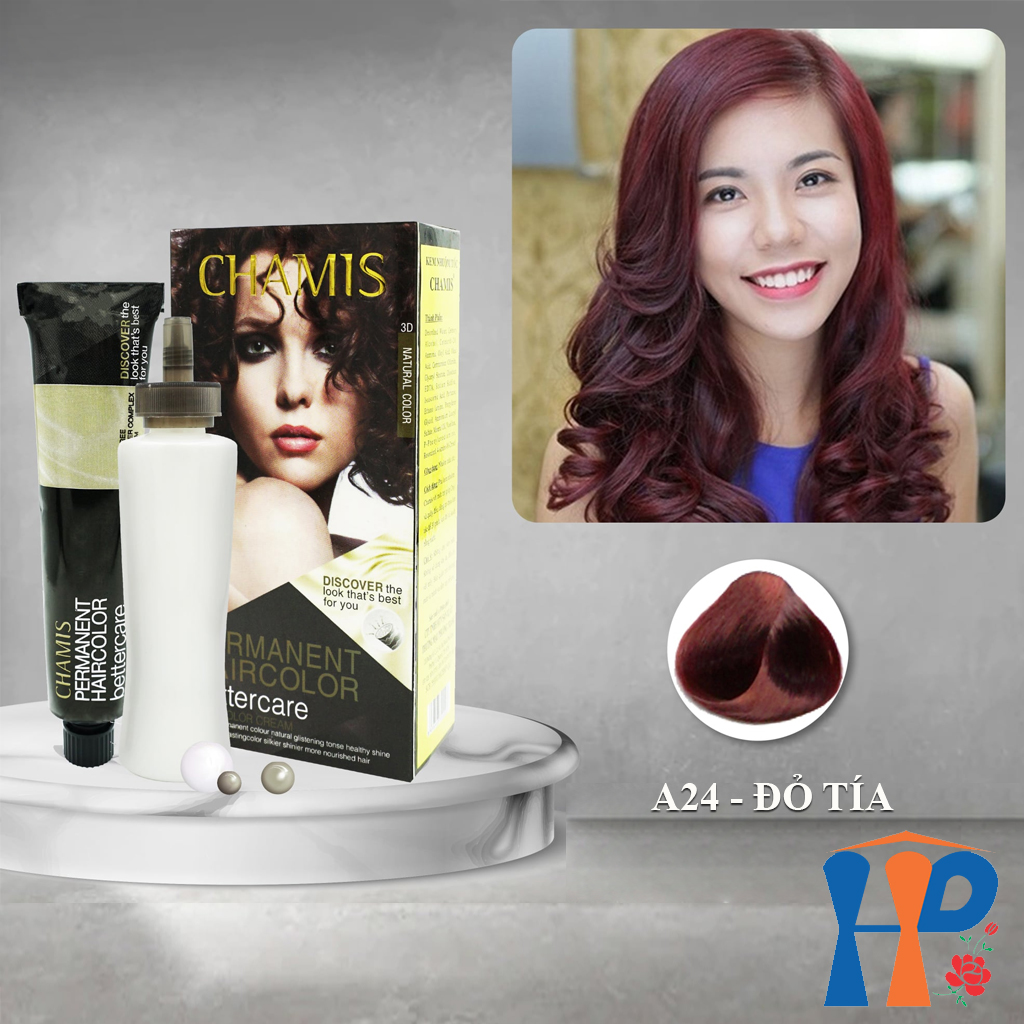 Kem nhuộm tóc thực vật Chamis Permanent Hair Colour 100ml