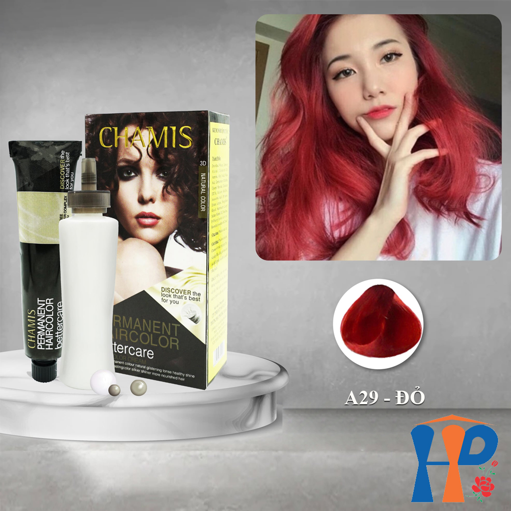 Kem nhuộm tóc thực vật Chamis Permanent Hair Colour 100ml