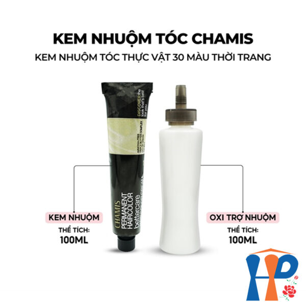 Kem nhuộm tóc thực vật Chamis Permanent Hair Colour 100ml