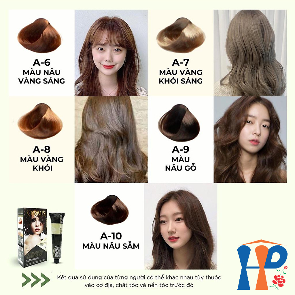 Kem nhuộm tóc thực vật Chamis Permanent Hair Colour 100ml