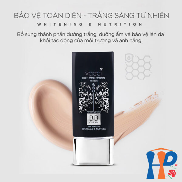 Kem nền trang điểm cao cấp Vacci BB Cream Luxe Collection SPF36 PA++ (Light Beige) 40ml